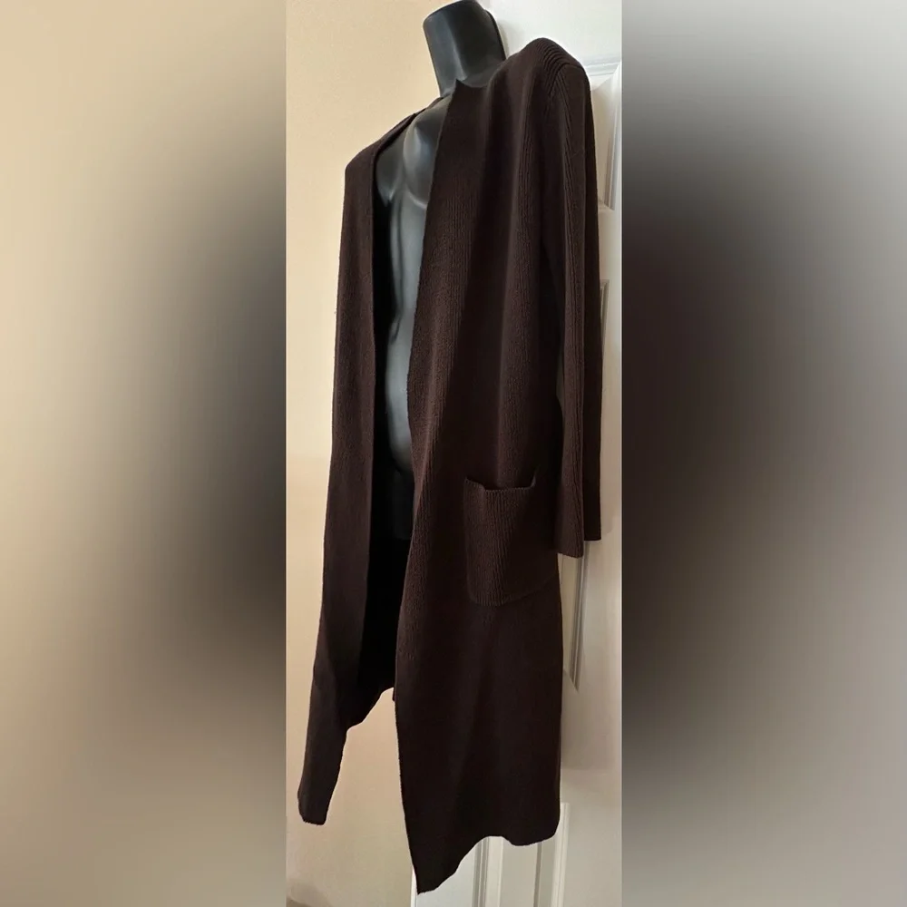 Max Studio rich brown textured knit wrap - Picture 12 of 12